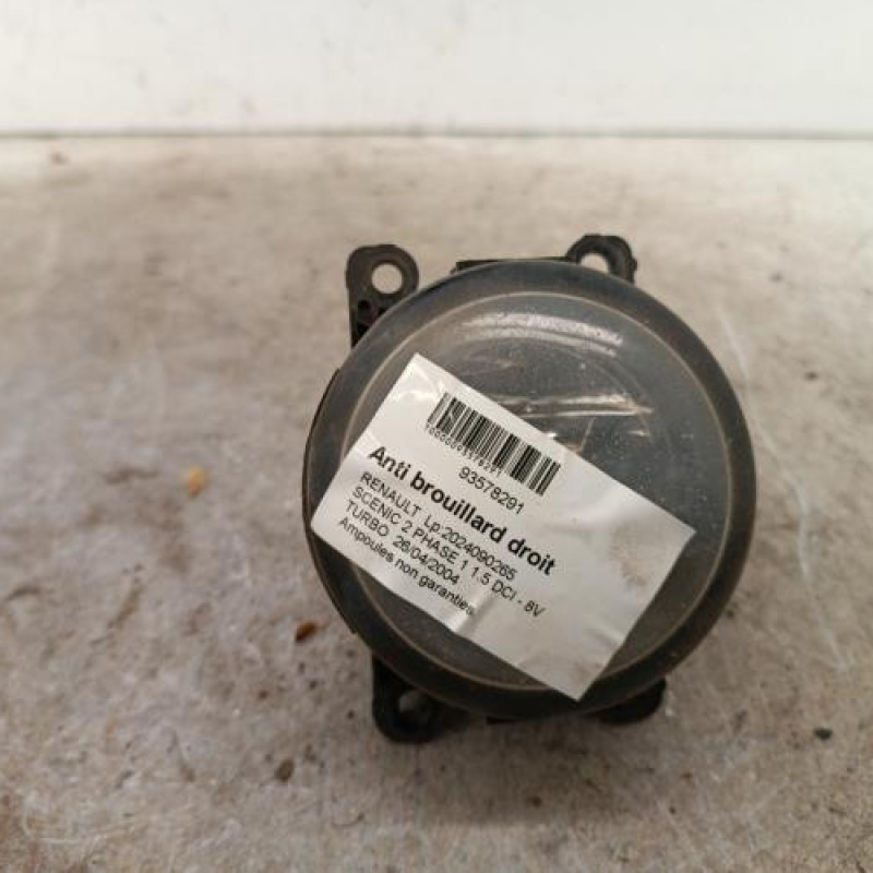 Anti brouillard droit (feux) RENAULT SCENIC 2 Anti brouillard droit (feux) RENAULT SCENIC 2