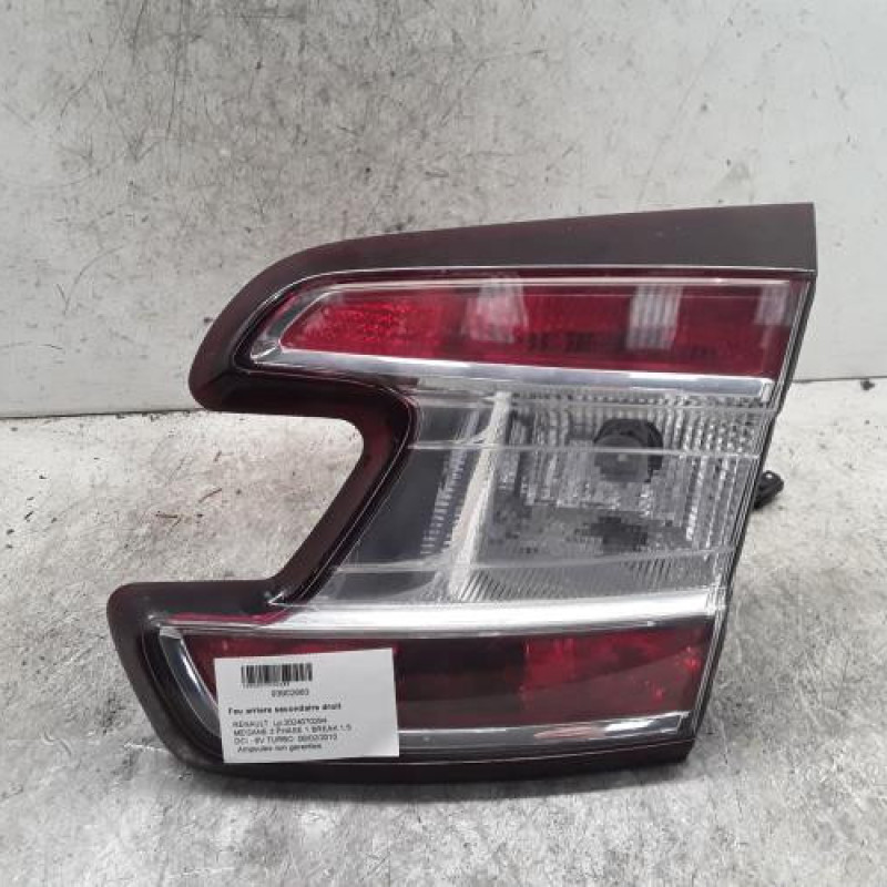 Feu arriere secondaire droit (feux) RENAULT MEGANE 3 Feu arriere secondaire droit (feux) RENAULT MEGANE 3
