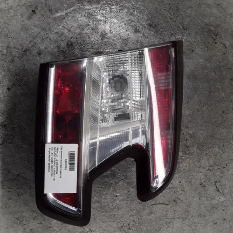 Feu arriere secondaire gauche (feux) RENAULT MEGANE 3