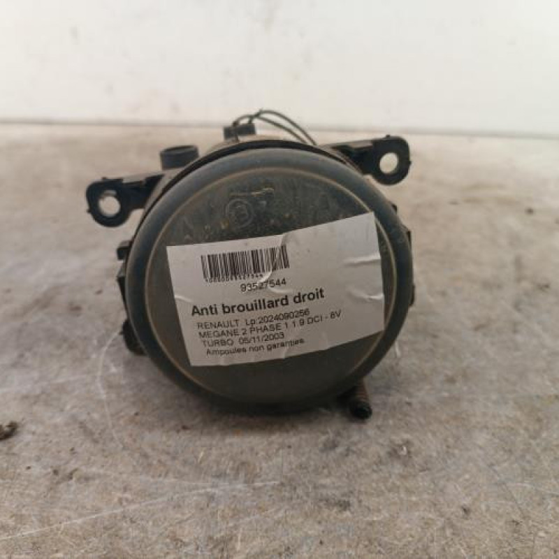 Anti brouillard droit (feux) RENAULT MEGANE 2