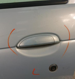 Porte avant gauche RENAULT MEGANE 1 Photo n°3