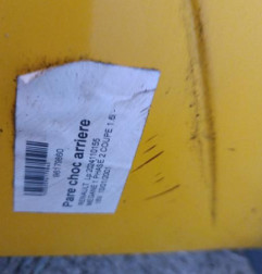 Pare choc arriere RENAULT MEGANE 1 Photo n°3