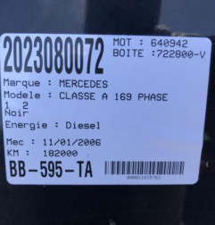 Demarreur MERCEDES CLASSE A 169 Photo n°9
