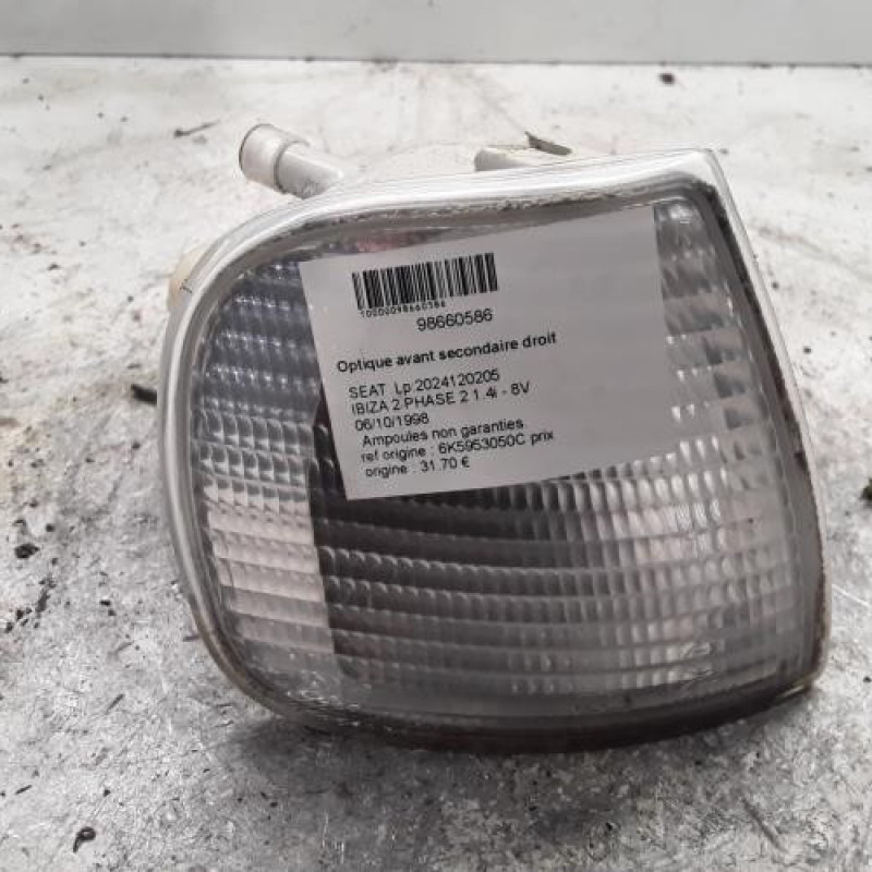 Optique avant secondaire droit (feux)(clignotant) SEAT IBIZA 2