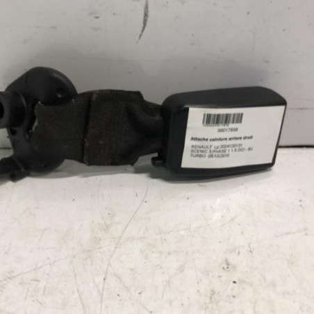 Attache ceinture arriere droit RENAULT SCENIC 3 Photo n°1