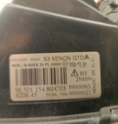 Optique avant principal gauche (feux)(phare) CITROEN C5 1