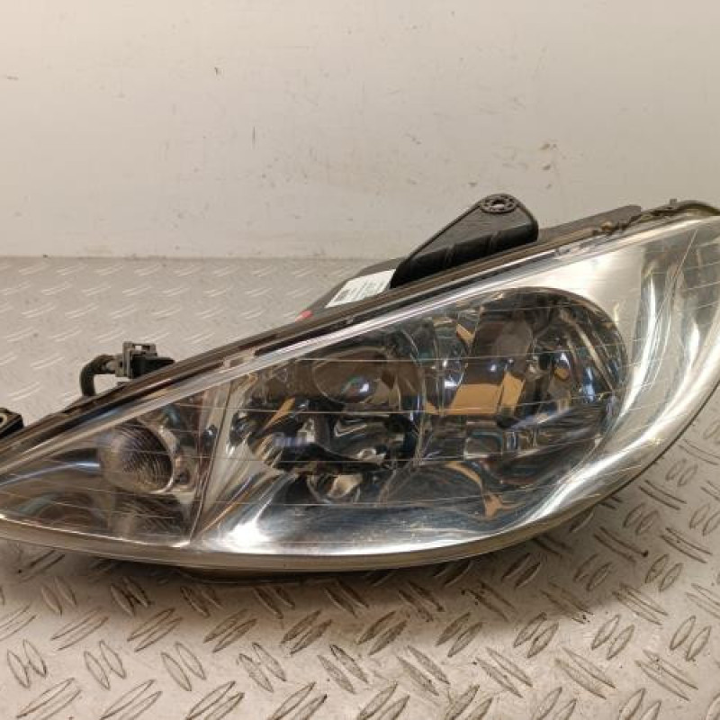 Optique avant principal gauche (feux)(phare) PEUGEOT 206