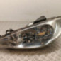 Optique avant principal gauche (feux)(phare) PEUGEOT 206