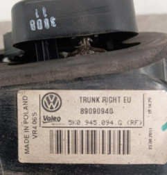 Feu arriere secondaire droit (feux) VOLKSWAGEN GOLF 6 Photo n°4