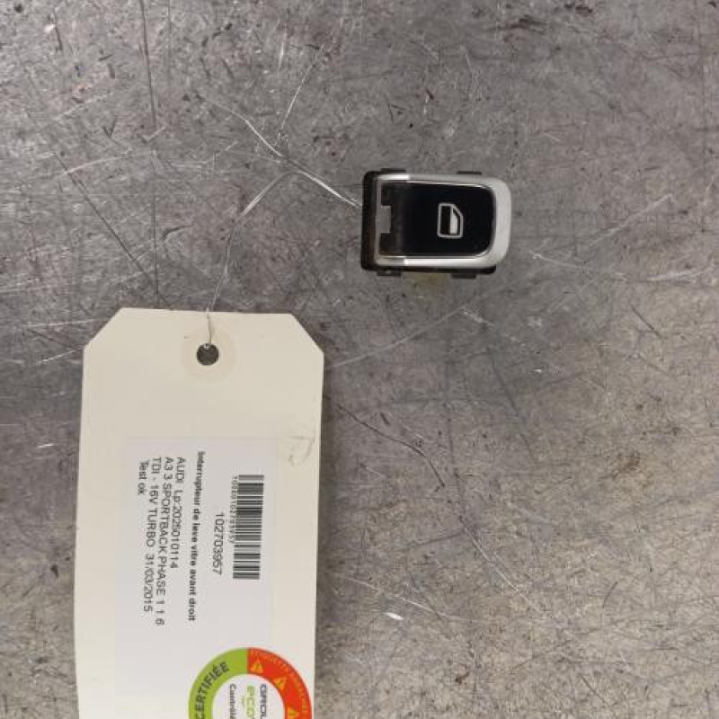 Interrupteur de leve vitre avant droit AUDI A3 3