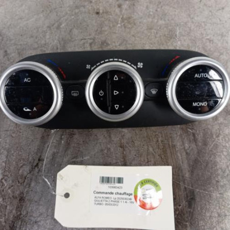 Commande chauffage ALFA ROMEO GIULIETTA 2 Photo n°1