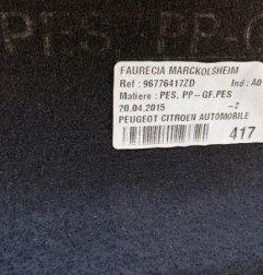 Plage arriere PEUGEOT 308 2 Photo n°5