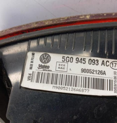 Feu arriere secondaire gauche (feux) VOLKSWAGEN GOLF 7 Photo n°3