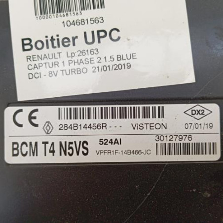 Boitier UPC RENAULT CAPTUR 1