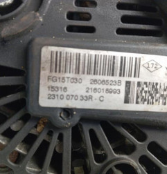 Alternateur RENAULT SCENIC 3 Photo n°3