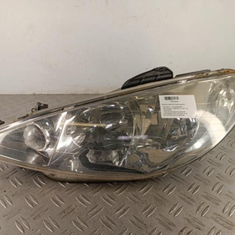 Optique avant principal gauche (feux)(phare) PEUGEOT 206