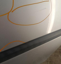 Porte avant gauche RENAULT CLIO 3 Photo n°5