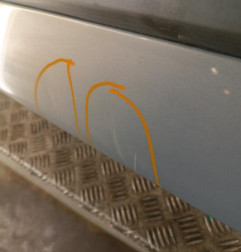 Pare choc arriere RENAULT SCENIC 2 Photo n°4