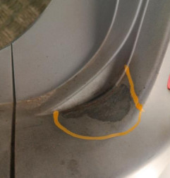 Pare choc arriere RENAULT SCENIC 2 Photo n°6