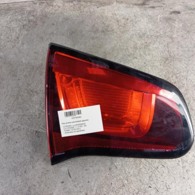 Feu arriere secondaire gauche (feux) CITROEN C3 2 Feu arriere secondaire gauche (feux) CITROEN C3 2