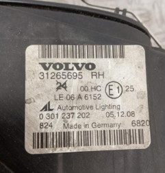Optique avant principal droit (feux)(phare) VOLVO V 50 Photo n°6