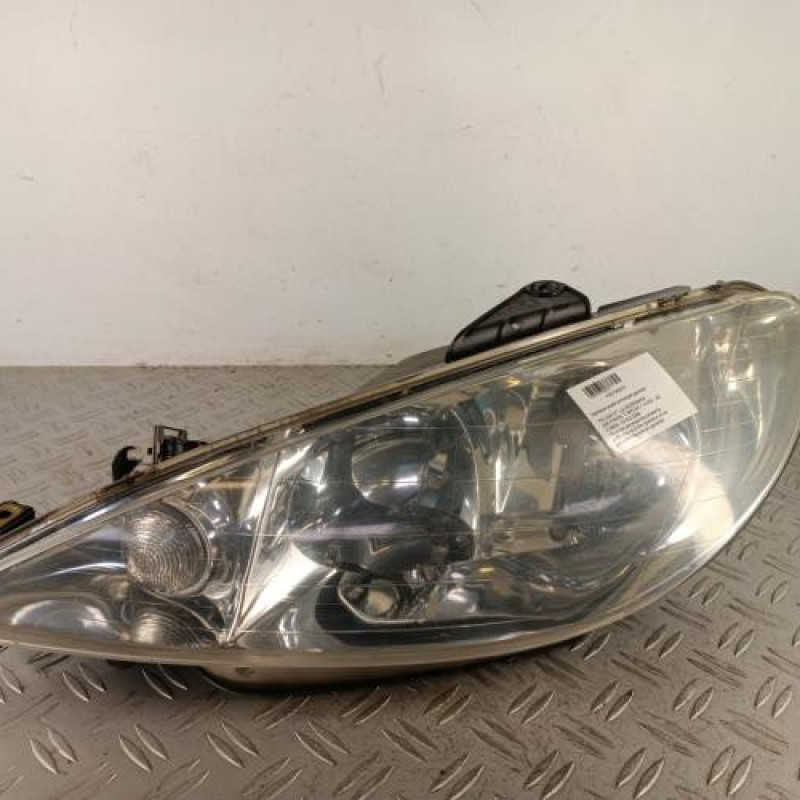 Optique avant principal gauche (feux)(phare) PEUGEOT 206