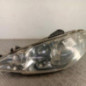 Optique avant principal gauche (feux)(phare) PEUGEOT 206