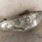 Optique avant principal gauche (feux)(phare) PEUGEOT 206