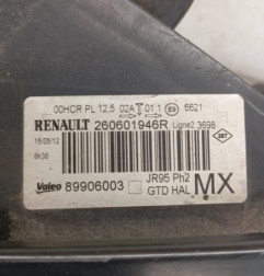 Optique avant principal gauche (feux)(phare) RENAULT SCENIC 3 Photo n°7