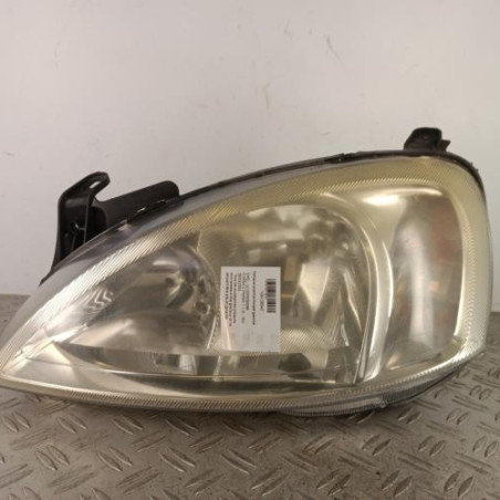 Optique avant principal gauche (feux)(phare) OPEL CORSA C Photo n°1