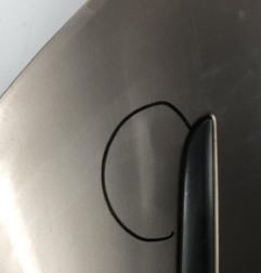 Porte arriere droit RENAULT CLIO 3 Photo n°4
