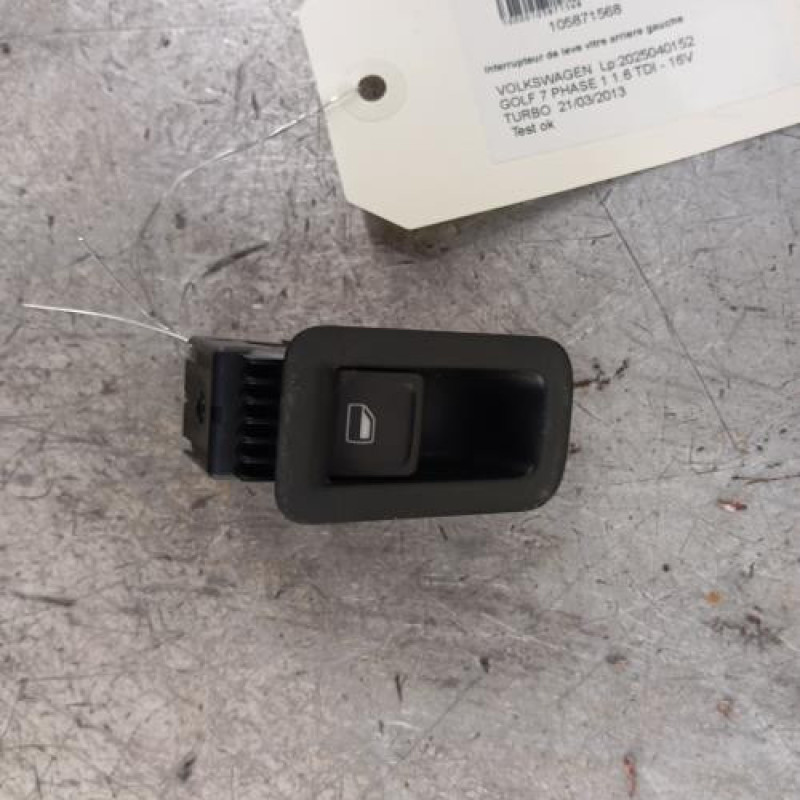 Interrupteur de leve vitre arriere gauche VOLKSWAGEN GOLF 7