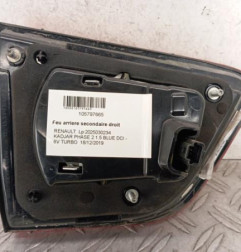 Feu arriere secondaire droit (feux) RENAULT KADJAR
