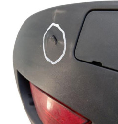 Pare choc arriere RENAULT SCENIC 3 Photo n°4