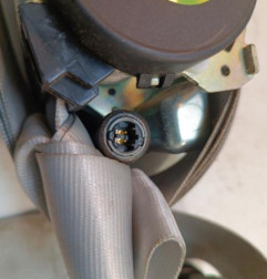 Ceinture avant gauche RENAULT SCENIC 3 Photo n°3