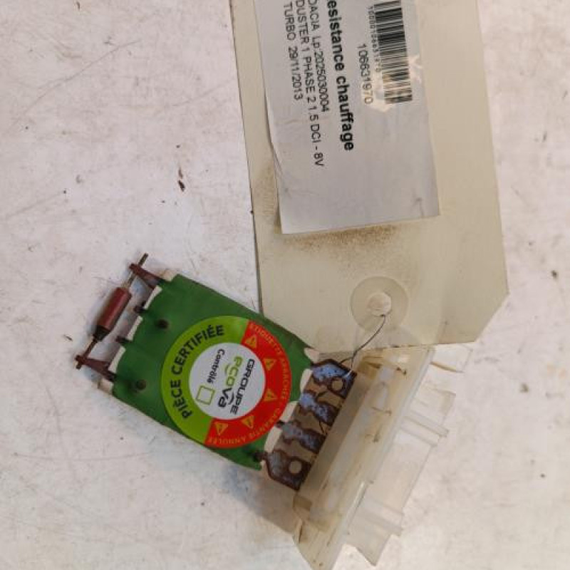 Resistance chauffage DACIA DUSTER 1 Resistance chauffage DACIA DUSTER 1