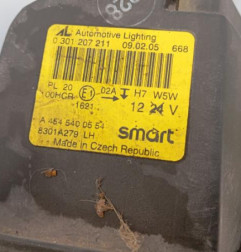 Optique avant principal gauche (feux)(phare) SMART FORFOUR 1 Photo n°3