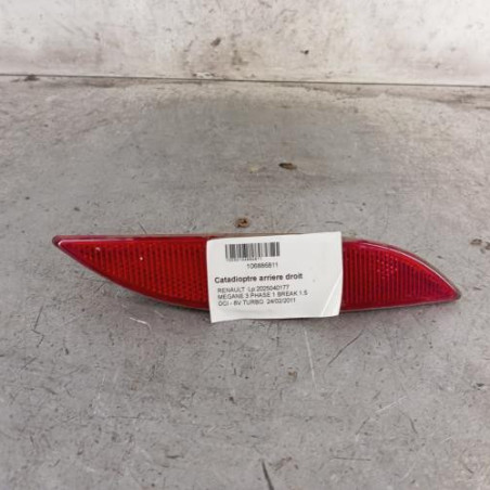 Catadioptre arriere droit RENAULT MEGANE 3 Photo n°1