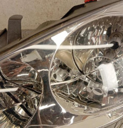 Optique avant principal gauche (feux)(phare) PEUGEOT 307 Photo n°4