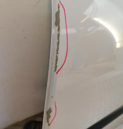 Porte arriere gauche PEUGEOT 207