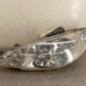 Optique avant principal gauche (feux)(phare) PEUGEOT 206