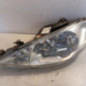 Optique avant principal gauche (feux)(phare) PEUGEOT 206