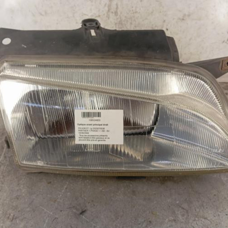 Optique avant principal droit (feux)(phare) PEUGEOT PARTNER 1