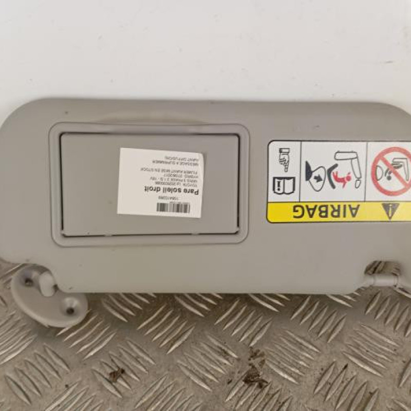 Pare soleil droit TOYOTA YARIS 3 Pare soleil droit TOYOTA YARIS 3