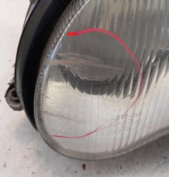 Optique avant principal gauche (feux)(phare) MERCEDES CLASSE C 203