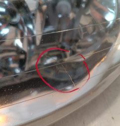 Optique avant principal gauche (feux)(phare) PEUGEOT 206