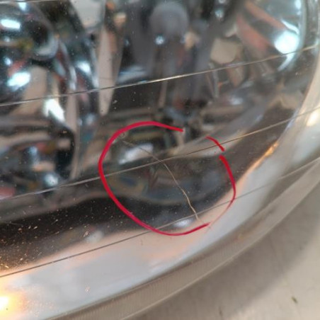 Optique avant principal gauche (feux)(phare) PEUGEOT 206