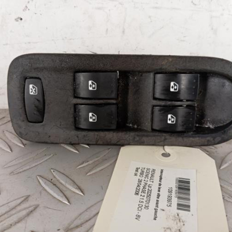 Interrupteur de leve vitre avant gauche RENAULT SCENIC 2