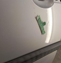 Porte avant gauche RENAULT CLIO 3 Photo n°4