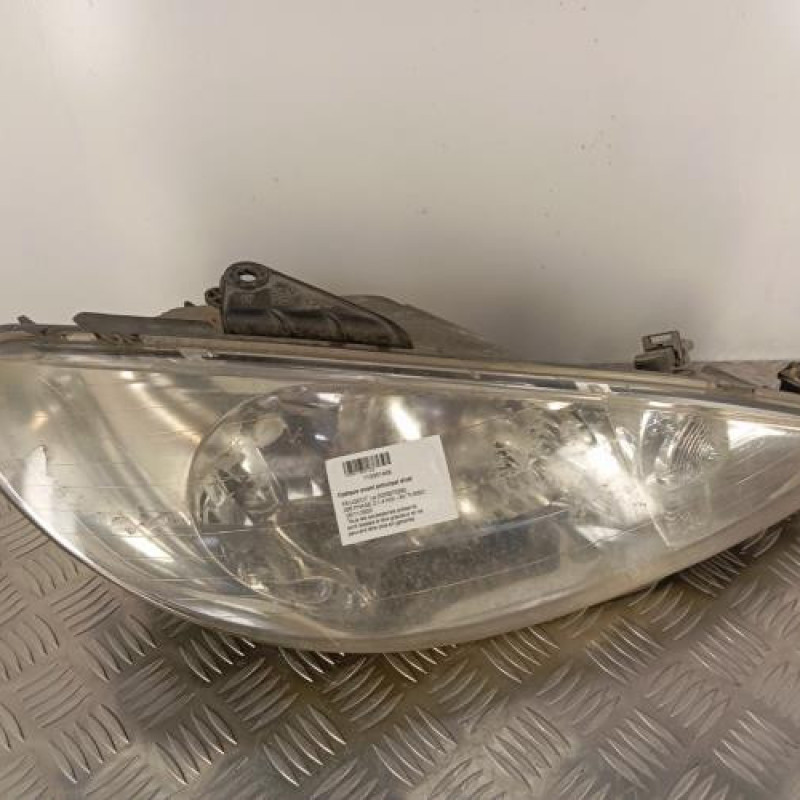 Optique avant principal droit (feux)(phare) PEUGEOT 206